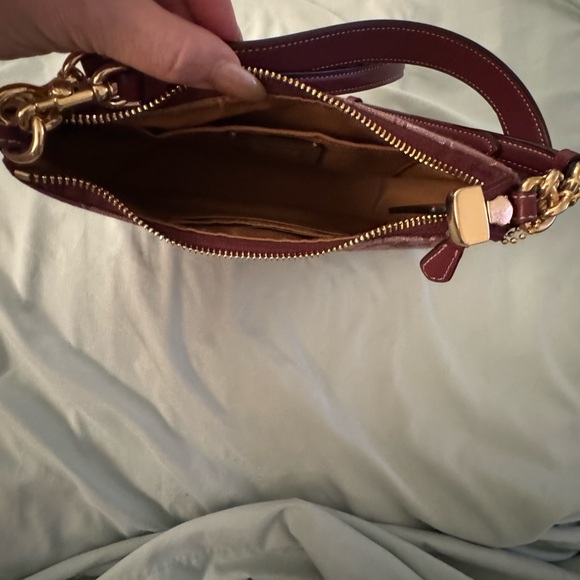 Coach Maroon Signature Shoulder Bag - Picture 2 of 2